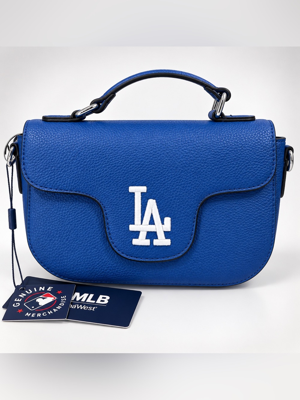 MLB Royal Blue Mini Top-Handle Crossbody with LA Logo BNWT